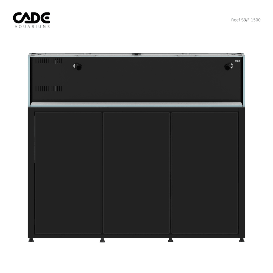CADE Reef Frag S3/F 1500 shallow 1500mm coral frag tank with cabinet and integrated sump system