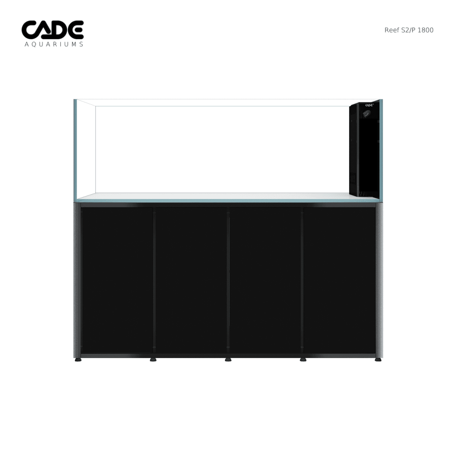 CADE Reef Peninsula S2/P 1800 reef aquarium with 1800mm peninsula design, three-sided viewing and integrated sump