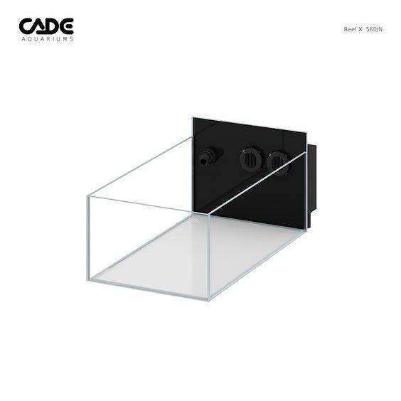 CADE Reef X 560/N Expansion 560mm glass aquarium add-on tank for Reef X systems with seamless matching design