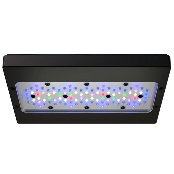 EcoTech Marine Radion XR30 Gen 6 PRO LED reef aquarium light with HEI2 optics, full spectrum LEDs, wireless Mobius control.