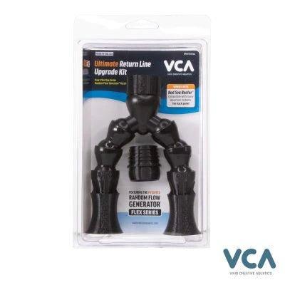 VCA Flex Series RFG Upgrade Kit dual 1/2in return nozzles with adjustable split-flow outlets for reef aquariums