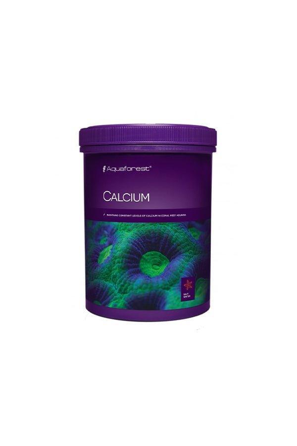 Aquaforest Calcium buffer 850g container for reef aquarium coral care, purple lid